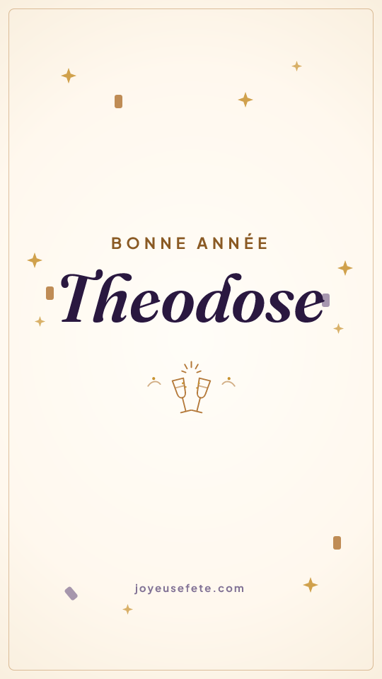 Image « Bonne année Theodose » au format story
