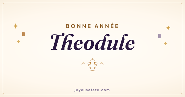 Image « Bonne année Theodule » au format large