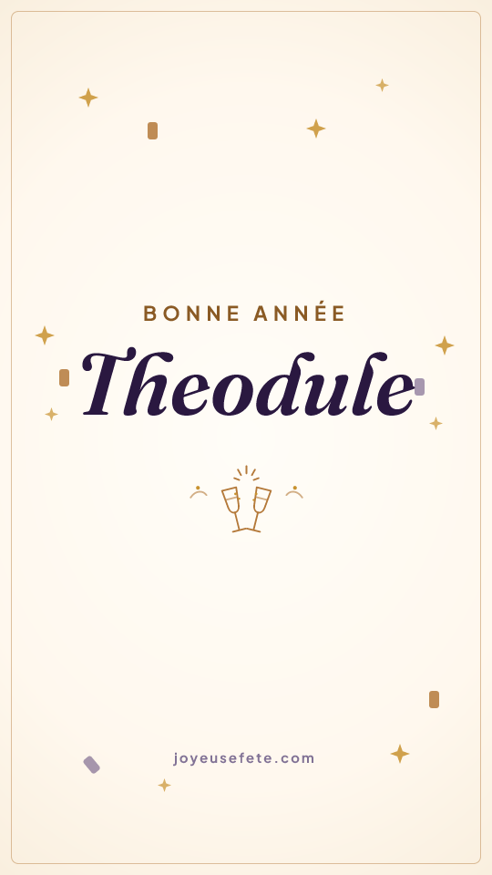 Image « Bonne année Theodule » au format story