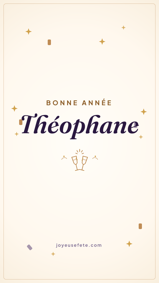 Image « Bonne année Théophane » au format story