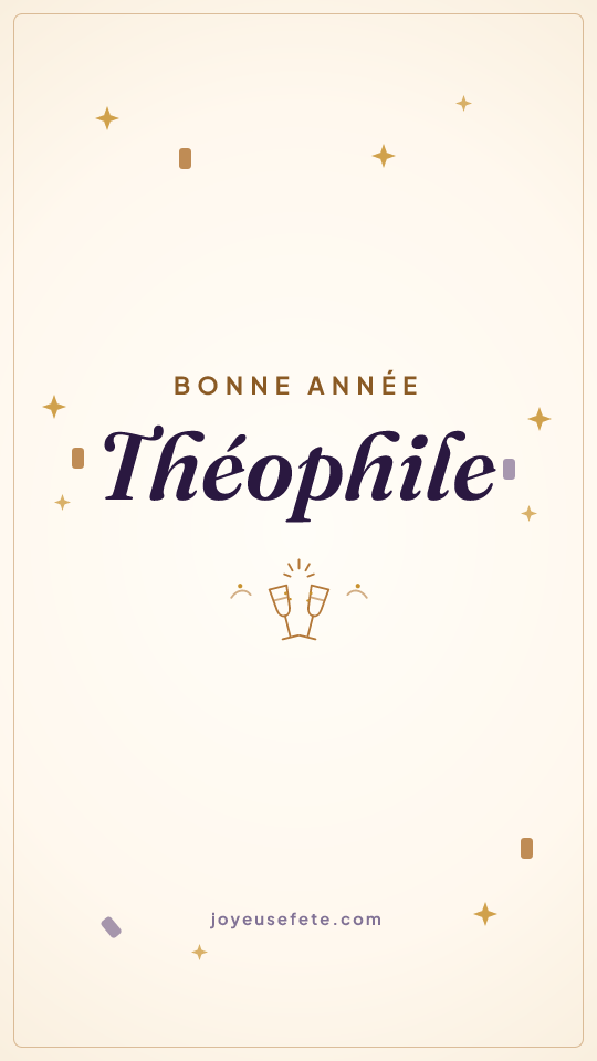 Image « Bonne année Théophile » au format story