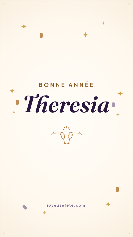 Image « Bonne année Theresia » au format story