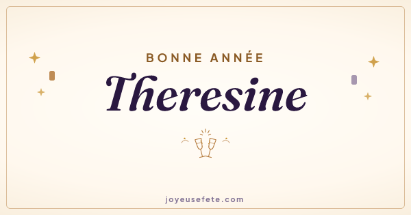 Image « Bonne année Theresine » au format large