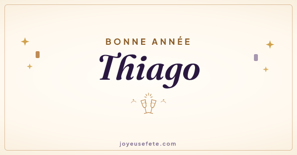 Image « Bonne année Thiago » au format large