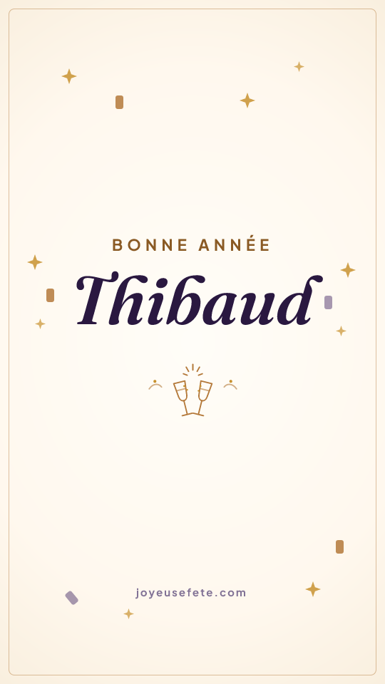 Image « Bonne année Thibaud » au format story