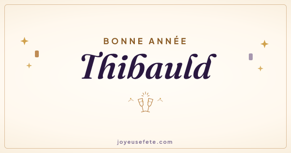 Image « Bonne année Thibauld » au format large