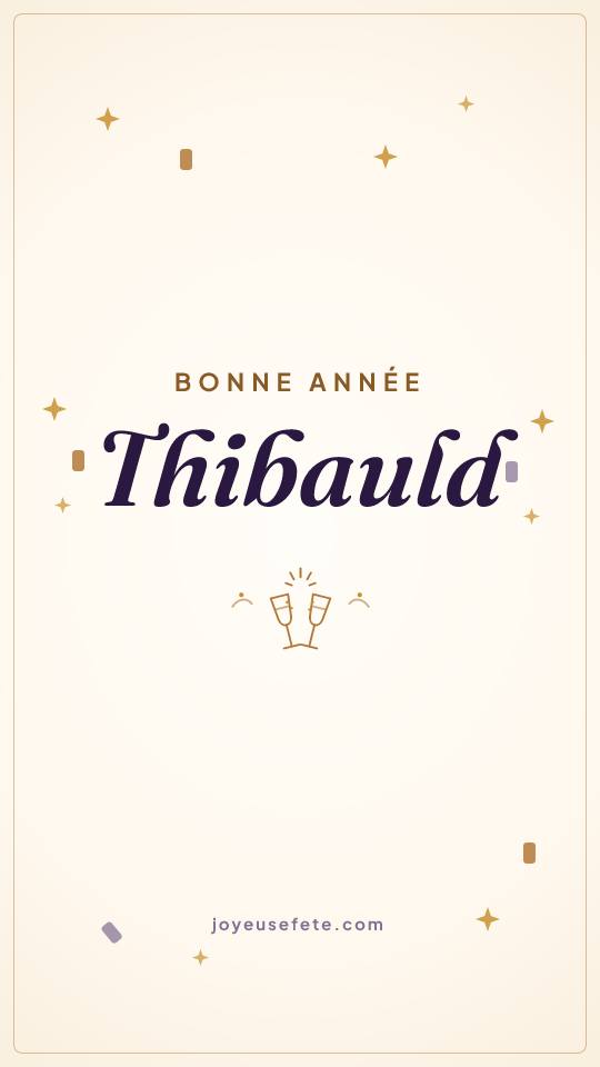 Image « Bonne année Thibauld » au format story