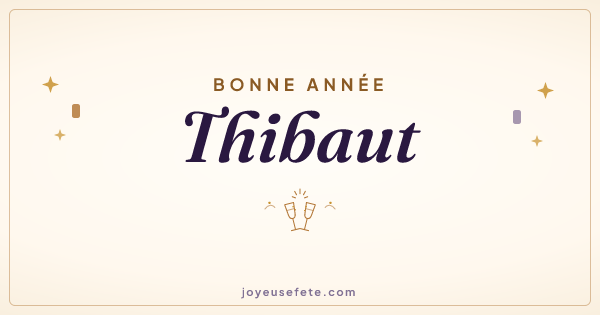 Image « Bonne année Thibaut » au format large