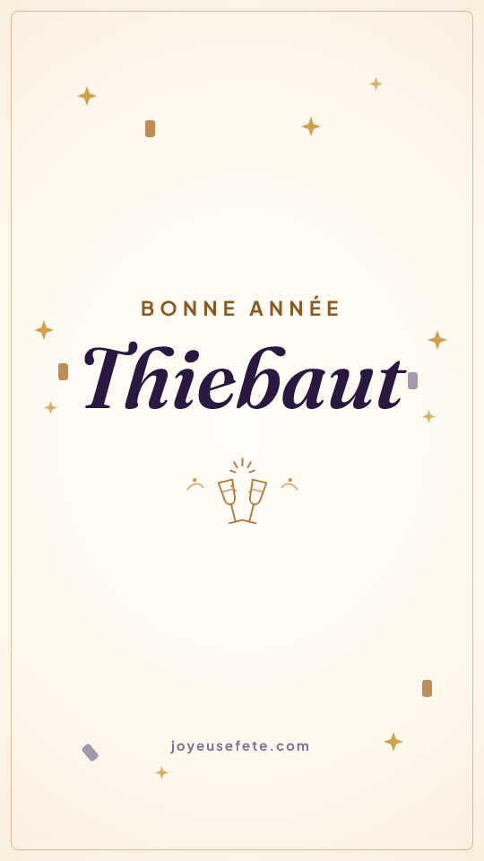 Image « Bonne année Thiebaut » au format story