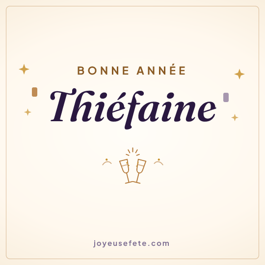Image carrée « Bonne année Thiéfaine » pour WhatsApp