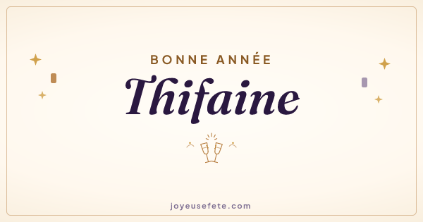 Image « Bonne année Thifaine » au format large