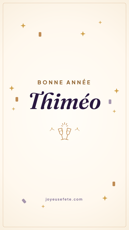 Image « Bonne année Thiméo » au format story
