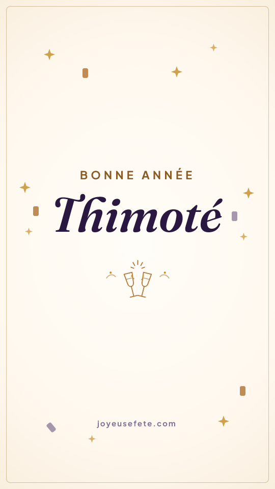 Image « Bonne année Thimoté » au format story