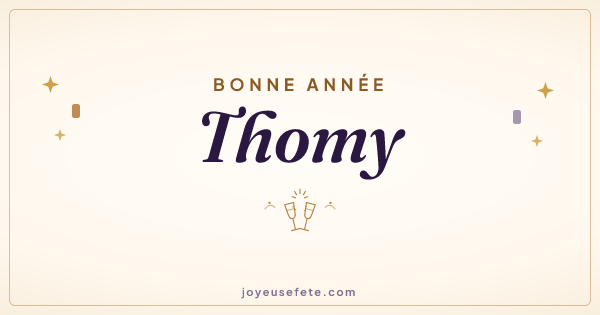 Image « Bonne année Thomy » au format large