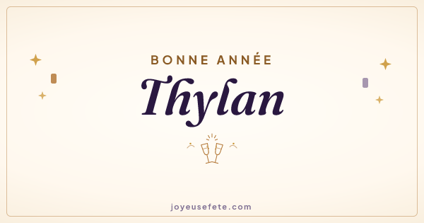 Image « Bonne année Thylan » au format large