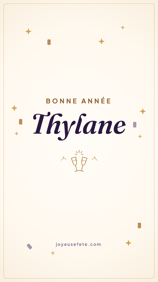 Image « Bonne année Thylane » au format story