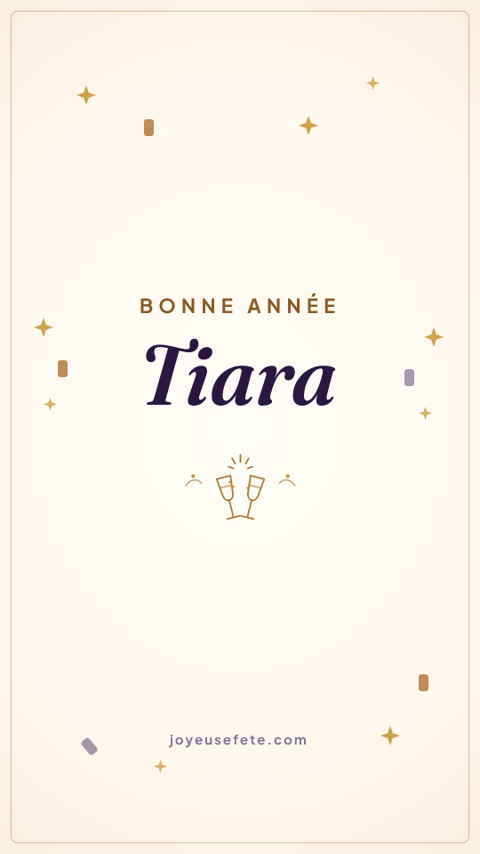 Image « Bonne année Tiara » au format story