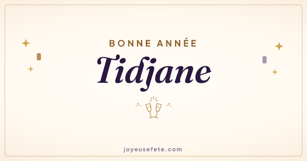 Image « Bonne année Tidjane » au format large