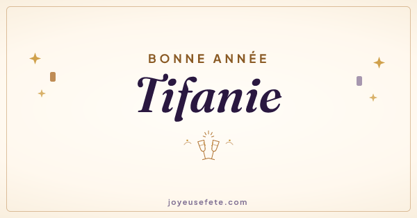 Image « Bonne année Tifanie » au format large