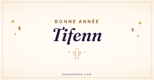 Image « Bonne année Tifenn » au format large