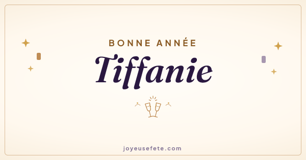 Image « Bonne année Tiffanie » au format large