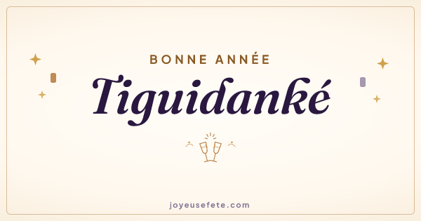 Image « Bonne année Tiguidanké » au format large