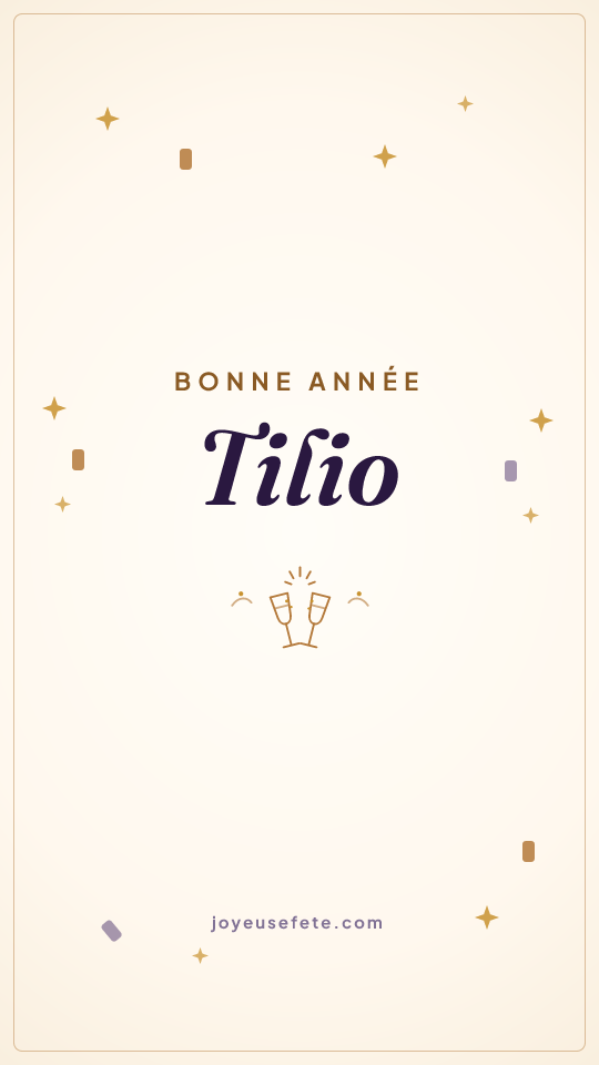 Image « Bonne année Tilio » au format story