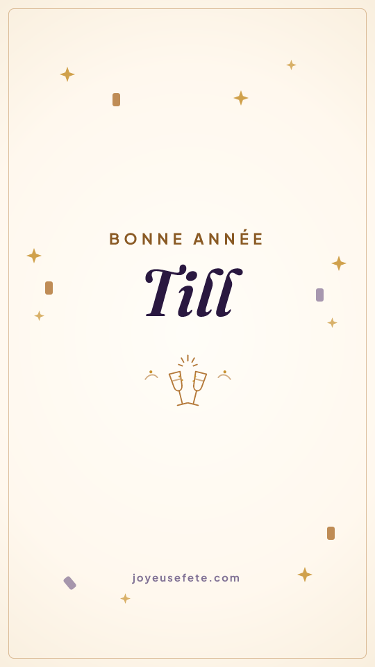 Image « Bonne année Till » au format story