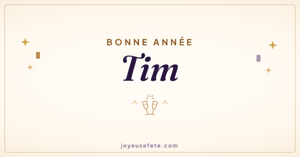 Image « Bonne année Tim » au format large