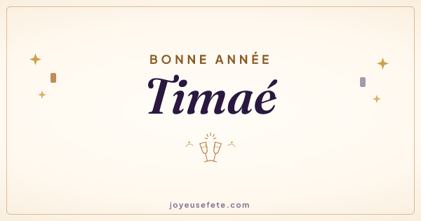 Image « Bonne année Timaé » au format large