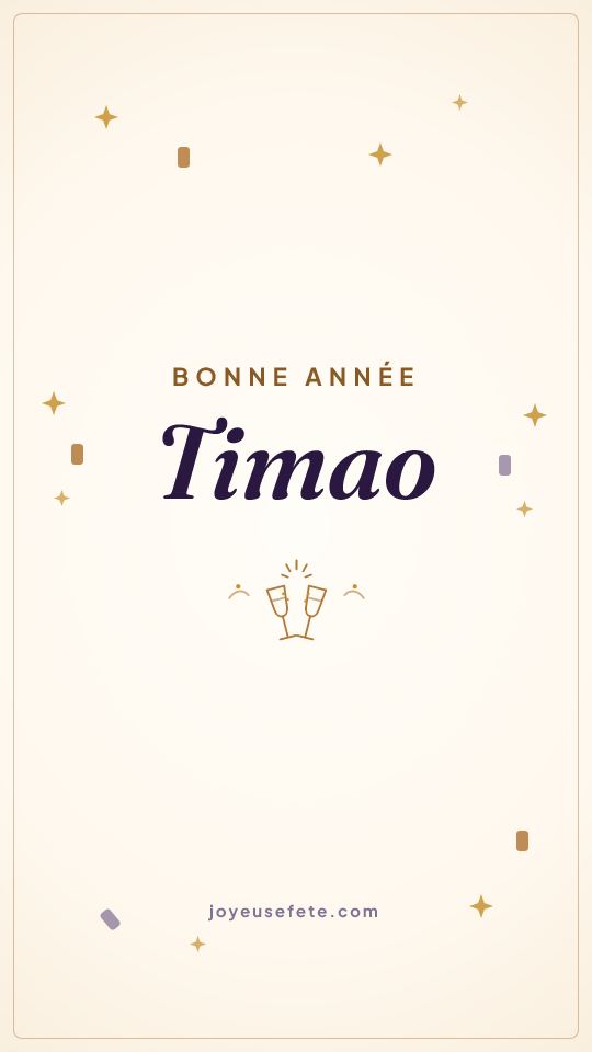 Image « Bonne année Timao » au format story
