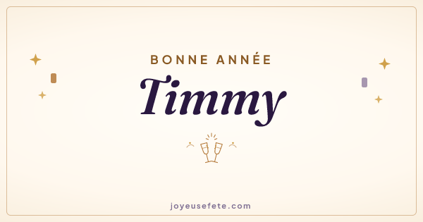 Image « Bonne année Timmy » au format large
