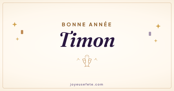 Image « Bonne année Timon » au format large