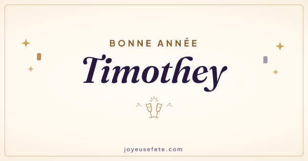 Image « Bonne année Timothey » au format large