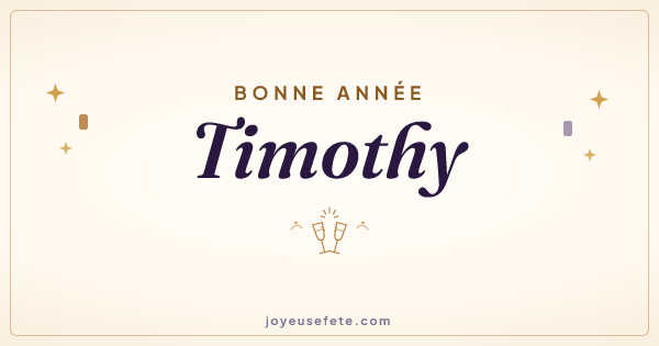 Image « Bonne année Timothy » au format large