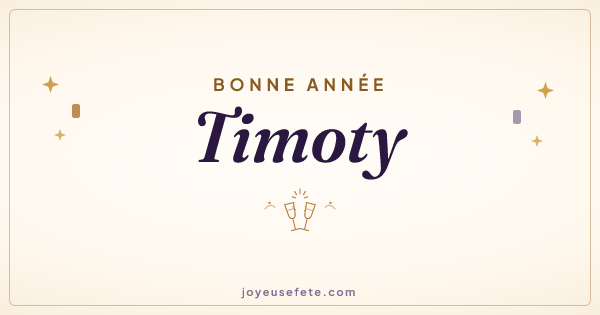 Image « Bonne année Timoty » au format large