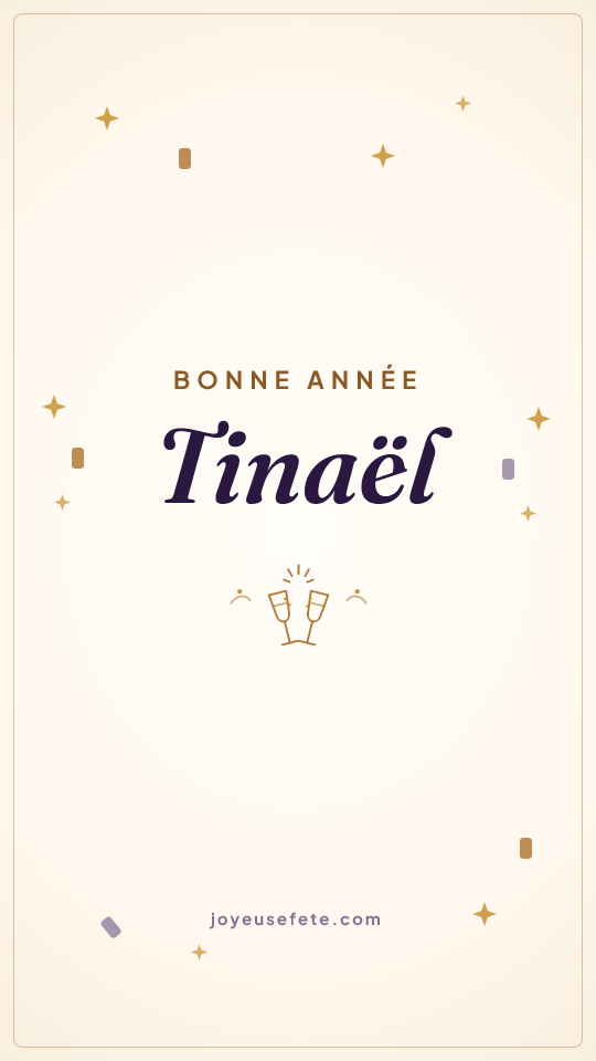 Image « Bonne année Tinaël » au format story