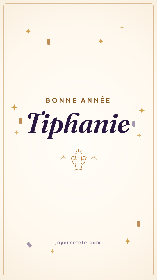 Image « Bonne année Tiphanie » au format story