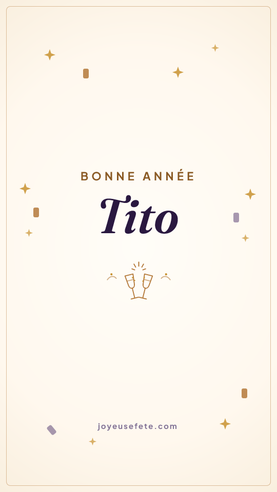 Image « Bonne année Tito » au format story