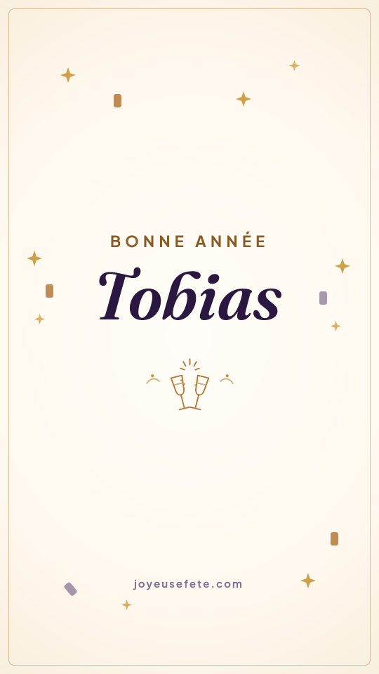 Image « Bonne année Tobias » au format story