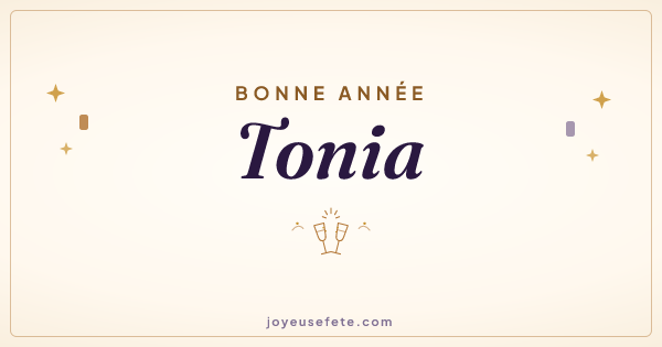 Image « Bonne année Tonia » au format large