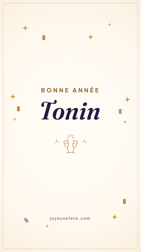 Image « Bonne année Tonin » au format story
