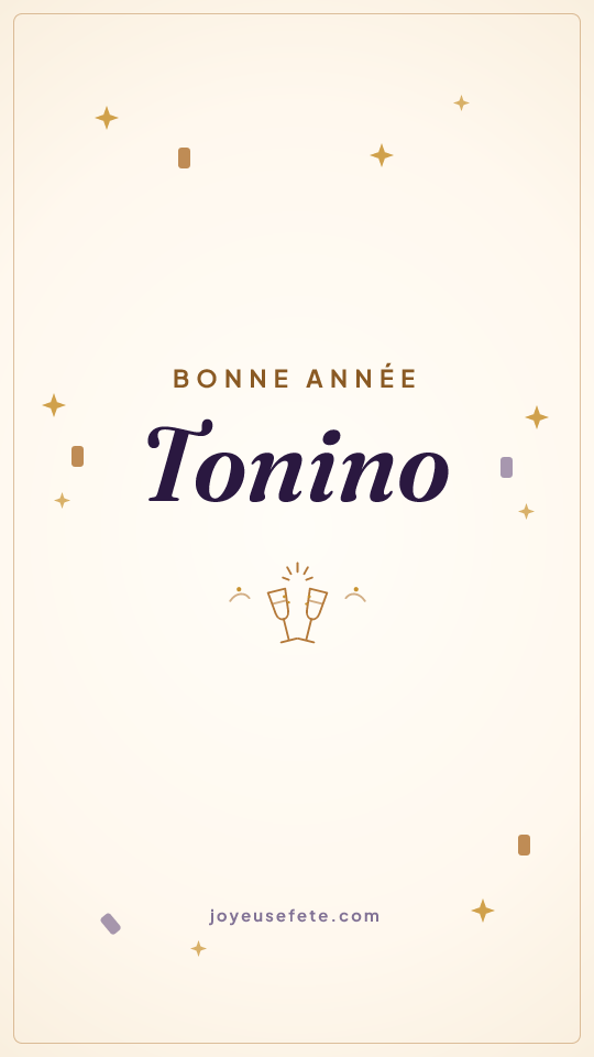 Image « Bonne année Tonino » au format story