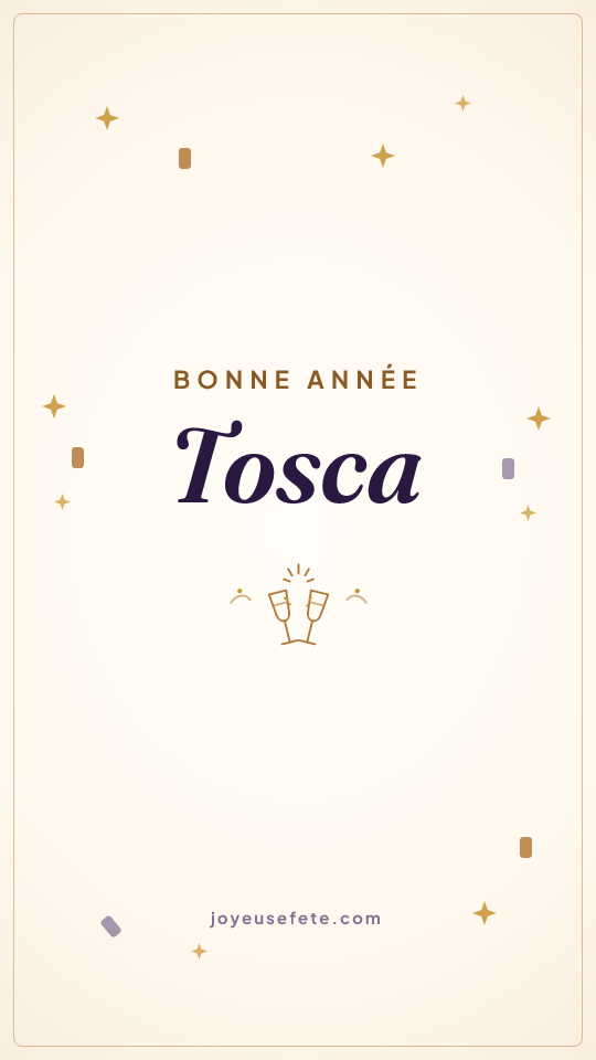 Image « Bonne année Tosca » au format story