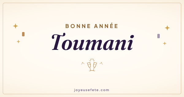 Image « Bonne année Toumani » au format large
