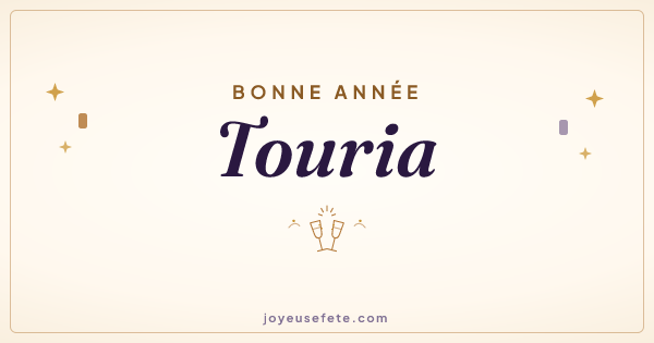 Image « Bonne année Touria » au format large