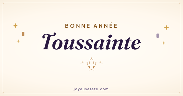 Image « Bonne année Toussainte » au format large