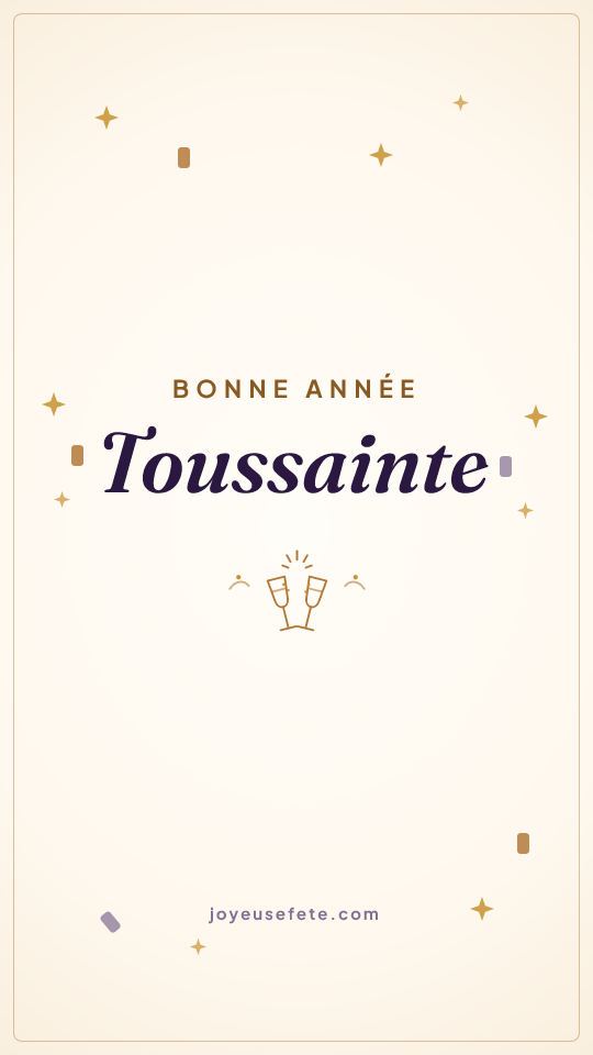 Image « Bonne année Toussainte » au format story
