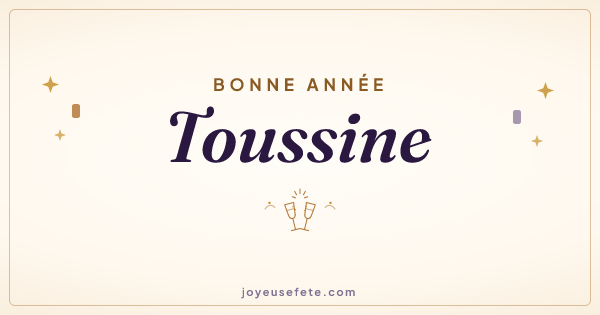 Image « Bonne année Toussine » au format large