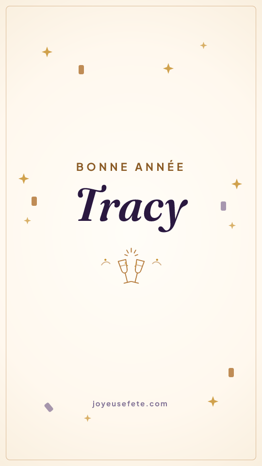 Image « Bonne année Tracy » au format story
